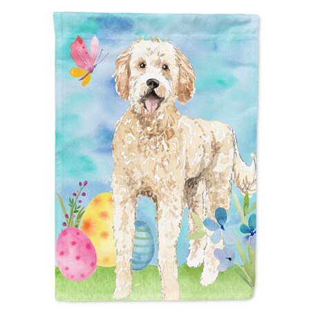Carolines Treasures Easter Eggs Goldendoodle Flag Canvas House Size CK1916CHF